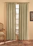 Ultra Suede Tab Top Window Curtain Panel 50 in. W x 84 in. L