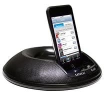 Satechi (Black) Dock Station Stereo Round Speaker for Ipod Nano , Classic, Touch G1, G2 with Remote Control