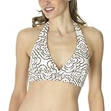 Merona Printed Halter Swim Top - White