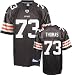 Joe Thomas Jersey: Reebok Brown Replica #73 Cleveland Browns Jersey - XX-Large