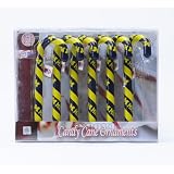 NCAA Candy Cane Ornament Set of 6 - Michigan Wolverines