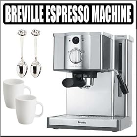 Breville ESP6SXL Cafe Modena Stainless Steel Espresso Machine by Breville