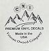 CMI NI268 2A Molon Labe 3 Percenter Decal | Premium Quality White Vinyl Decal | 5-Inches X 5.3-Inches | 2nd Amendment Decal