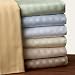Echelon Home 600 Egyptian Stripe King Duvet Cover Set, Mocha