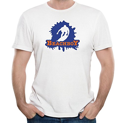 Burka Beach Boy Blue Background Poster Men's T-shirts