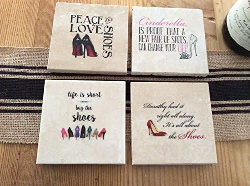 Shoe Lover Coasters - Set of 4