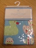 Blue Duck Themed PVC Shower Curtain & Hooks