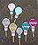 Various Fun Designs of Footballs/Hot Air Baloons/ Christmas Cupcake Toppers for Birthday/Bridal Shower/Weddings/Christmas Events/Party sets of 12...