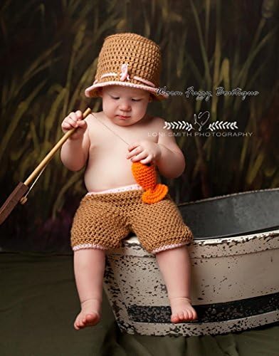 Baby Gone Fishing Hat &amp; Shorts Outfit