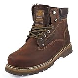 Dockers 271021 Warmfutter Herren Stiefel Leder, Cafe, Größe 45