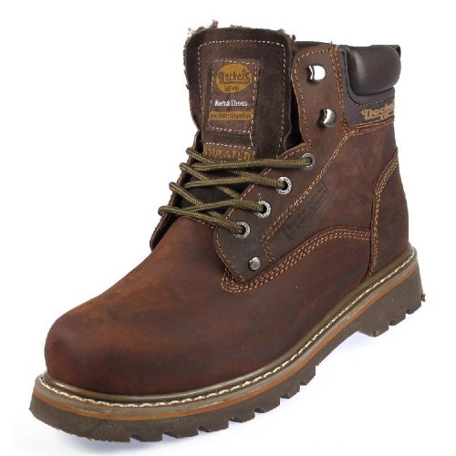 Dockers 271021 Warmfutter Herren Stiefel Leder, Cafe, Größe 45