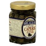 DeLallo Capote Capers, 4-Ounce Glass Jar (Pack of 6)