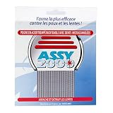 ASSY 2000 - Peigne antipoux antilentes - en acier trempé inoxydable avec dents micro-cannelées
