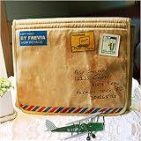 511Ok5NzkVL. SL160  Checkpoint Friendly Vintage Postage Sleeve for Gateway LT3200 11.6 Netbook