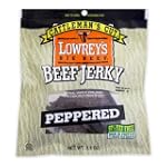 Lot of 12 Bags Lowreys Beef Jerky Peppered Flavor 3.5oz