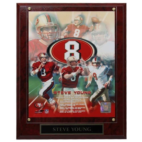 San Francisco 49ers #8 Steve Young 10.5'' x 13'' Legends Player Plaque