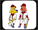 Mouse Pad with bat, baseball, dog