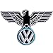 VW Volkswagen German Bundesadler Eagle EMBROIDERED IRON ON PATCHES Jacket Shirt # WITH FREE GIFT