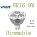 Ultra-helle Dimmbare MR16 CREE 3*3w 9W LED Glühbirne in reinweiß (6000K) ENERGIEEINSPARUNG SPOTS PERFEKT FÜR WECHSEL 50~60W Halogenlampen -