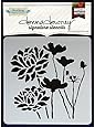 Donna Downey Stencils, Bloom Group, 8.5 by 8.5-Inch