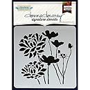 Donna Downey Stencils, Bloom Group, 8.5 by 8.5-Inch