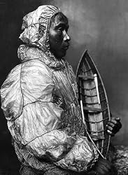 Alaska Eskimo Kayaker with Toy Boat, ca. 1915 Photograph - Beautiful 16"x20" Photographic Print from the Library of Congress Collection