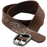 Timberland - Timberland Men's Embroidered Vintage Leather Belt