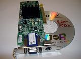 ATI RAdeon 7500 Low Profile TV Out AGP Video Card + Drivers
