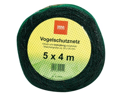 Siena Garden 323185 Vogelschutznetz 4x5m ROBUSTA Farbe: schwarz/gr&uuml;n Preisvergleich