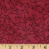 511P3S lcDL. SL160  44 Wide Loralies Still Crooked Hearts Purple Fabric By The Yard