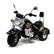 Harley Style Battery Powered Motorcycle Toy- Wild Child Black