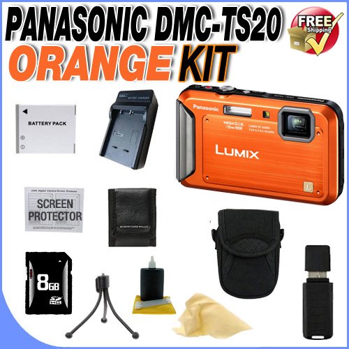 cyber monday price Panasonic DMC-TS20O Bundle 3