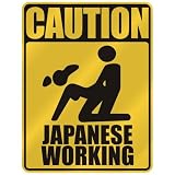 CAUTION : JAPANESE WORKING  PARKING SIGN JAPAN