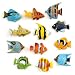 Assorted Plastic Tropical Fish (12) Party Supplies_s-1