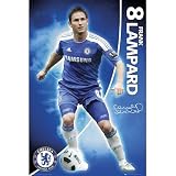 (24x36) Chelsea FC Frank Lampard with Ball Sports Poster Print Poster Print, 24x36