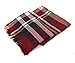 Lady's Large Blanket Tartan Scarf Shawl Stole Plaid Checked Pashmina Camel Green Red (Red)