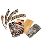France Luxe Large Rectangle Barrette - Classic