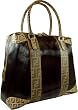 Fendi B.Mix Tobacco Sateen Bowler Tote 8BL096-WD5-F0BYQ