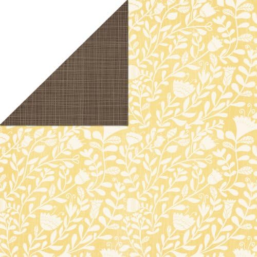 Grace Taylor Blossom Paper 12"X12"-Lemon Bloom