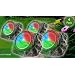4 X SOLAR POWER MULTI COLOURED LED ROCK LIGHTS