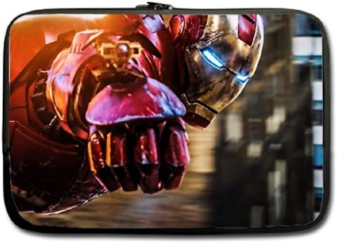 Computer Accessories one side 15.6'' laptop sleeve Iron Man Logo