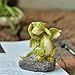 Top Collection Miniature Fairy Garden and Terrarium See No Evil Dragon Statue