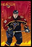 Dany Heatley (Heater) Black Wood-Mounted Sports Poster Print - 24" X 36"