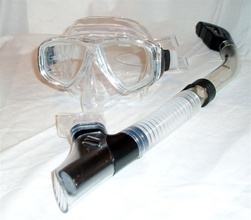 Clear Purge Mask Set with Dry Snorkel