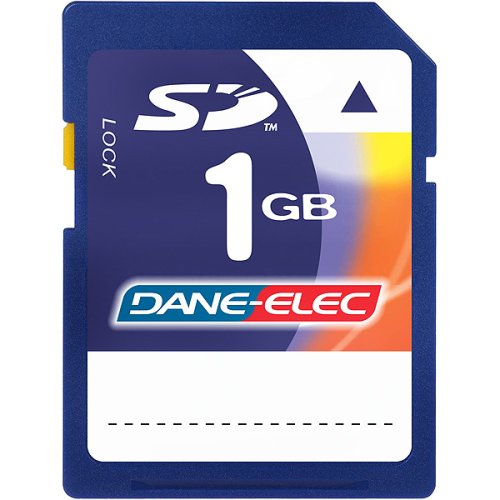 Electronics: Dane Elec 1 GB SD Flash Card