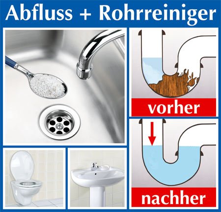 Abflussfrei und Rohrreiniger