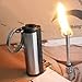 Yeahgoshopping Survival Camping Hiking Emergency Fire Starter Flint Match Lighter Keychain - Black