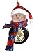 NHL Florida Panthers Hockey Puck Striped Snowman Christmas Ornament