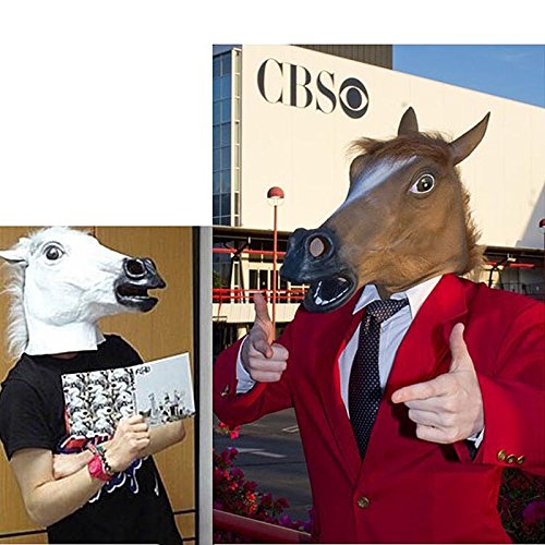 2015 Novelty Creepy Horse halloween mask extremely funny jokes masquerade scary masks latex Rubber Costume Theater Prop Party