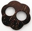Sarong Tie, Coconut Shell - Flower